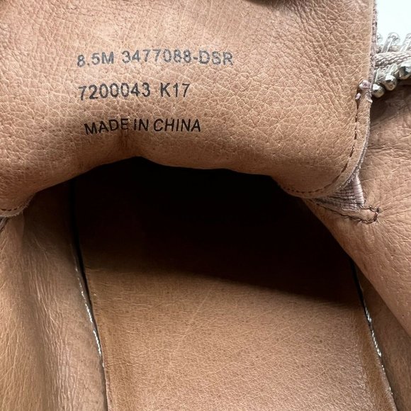 Frye Lena Dusty Rose Pink Suede Leather Sneaker Mule 8.5 - Picture 7 of 7